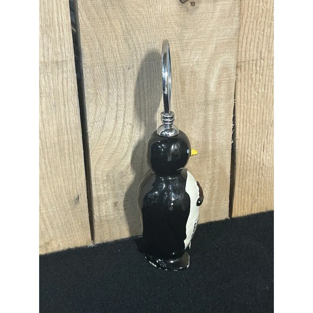 One Barrel Brewing Beer Tap Handle Ceramic Penguin Up North Wisconsin Lager B18